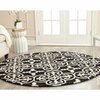 Safavieh Cambridge Hand Tufted Rectangle Rug, Black and Ivory - 8 x 10 ft. CAM133E-8